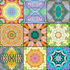 Beautiful card for decoration design. Abstract repeat background. Geometric seamless modern ornament.