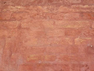 red brick wall surface