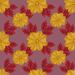 seamless background with flowers