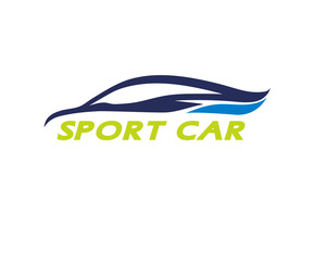 Sports Car Logo company, abstract car design concept automotive vector Illustration