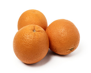 fresh orange on a white background