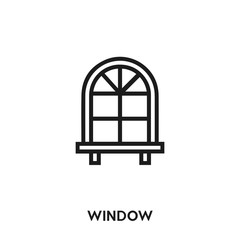 window icon vector. window sign symbol