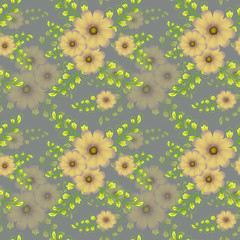 seamless pattern with flowers