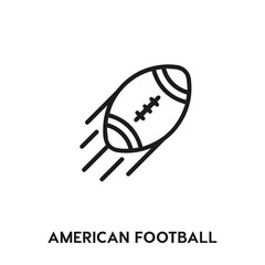 american football icon vector. american football sign symbol