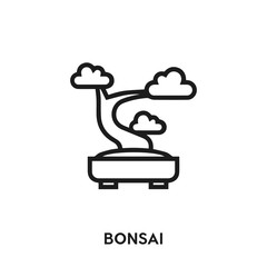 bonsai icon vector. bonsai sign symbol