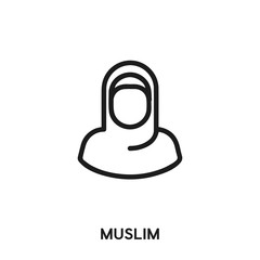 muslim icon vector. muslim sign symbol