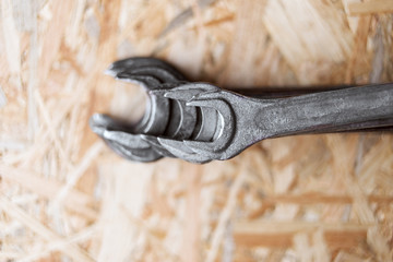 Spanners. A set of tools for repairing a wrench. Set of wrenches of different sizes and diameters...