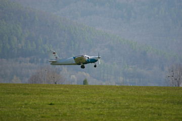 Airplane in flight, Bielsko-Biala, Poland