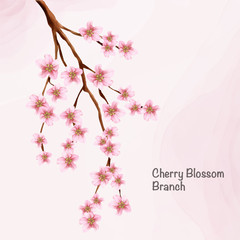 Obraz na płótnie Canvas Elegant cherry blossom wedding invitation theme