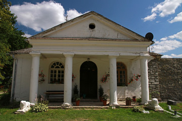 Fototapeta premium Old building in Szydlow, medieval city in Poland