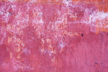 Old pink concrete texture with grunge for abstract background