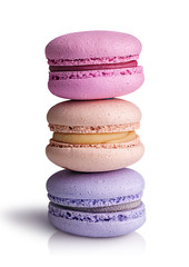 Three macaroon an each other