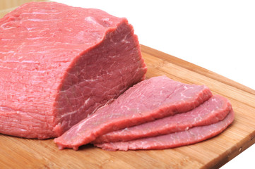 sliced fresh beef