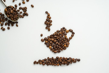 Composition of coffee beans.