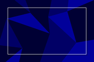 Dark blue vector square line vector image With a small white border and a shadow of white lines in the background