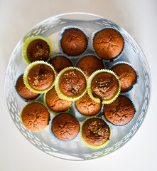 Healthy baked sweet tasty muffins.