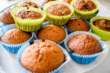 Healthy baked sweet tasty muffins.