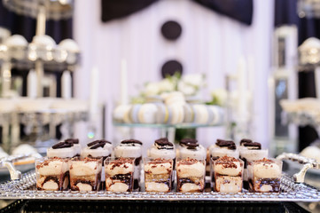 Wedding reception party candy bar