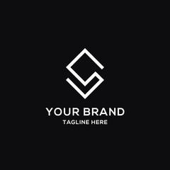 minimalist abstract letter s logo template design editable	
