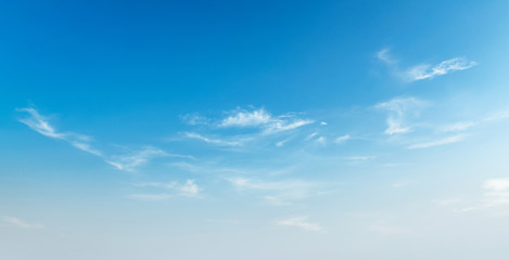 Naklejka na ściany i meble panorama sunshine with blue sky and white cloud
