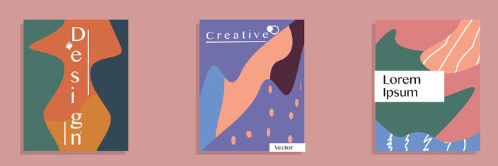 set book cover banner template ,lifestyle concept background modern.cards and poster minimal covers design.