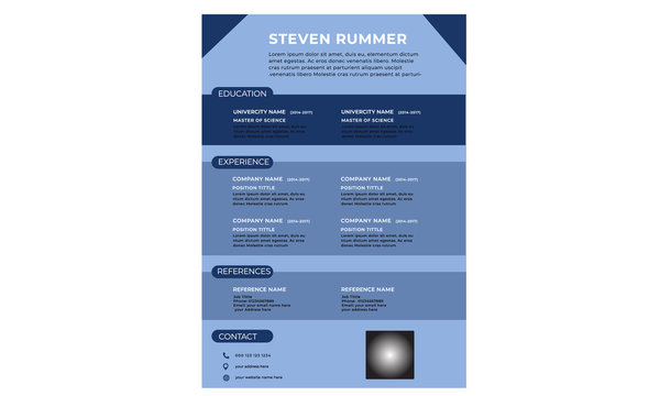 Professional Cv Resume Template