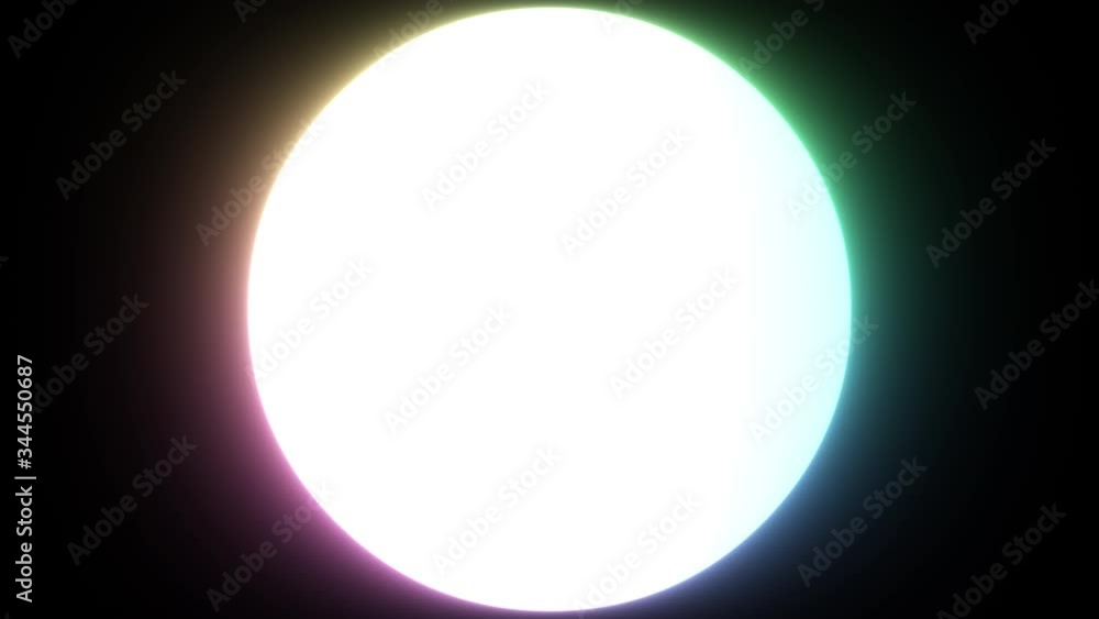 Aufkleber gradient colored circle rotation surface loop neon abstract background