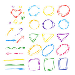 Set of graphic elements for infographics. Simple vector illustration.