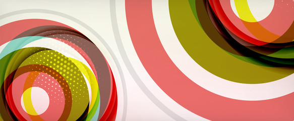 Obraz premium Trendy simple circle abstract background, dynamic motion concept. Vector Illustration For Wallpaper, Banner, Background, Card, Book Illustration, landing page