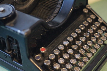 Beautiful old typewriter where everything was a mechanic
