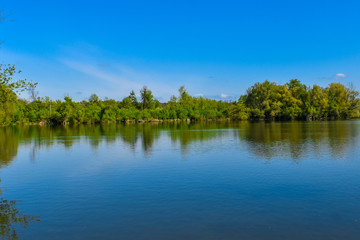 The view of the lake is always beautiful.
