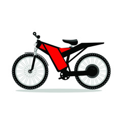 vector illustration of a bicycle