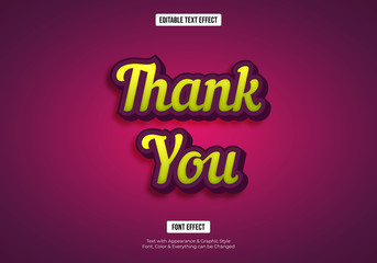 Editable text effect