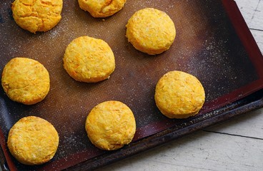 Home baked sweet potato scones