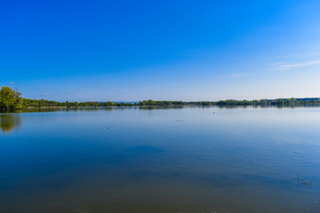 The view of the lake is always beautiful.
