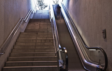 Subway stairs