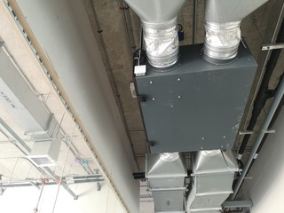 Ventilation ERV installed in the building