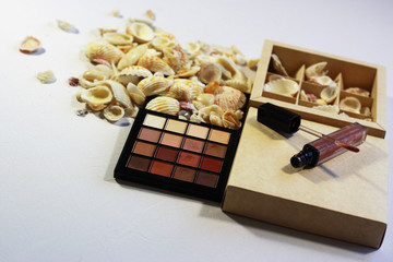 Still Life Photo.Relax.Sea shells.Natural tones.