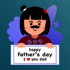 Happy father’s Day greeting card 