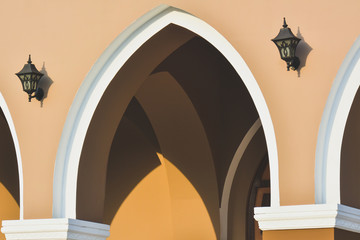 Abstract image of Arches. Building the arches elevate the style of architecture. Arches improve the...