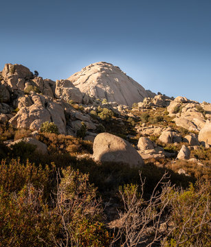 mountain landscape with blue sky