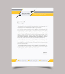 Corporate Modern Abstract Letterhead Design Template