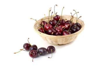 Cherries on wicked plate