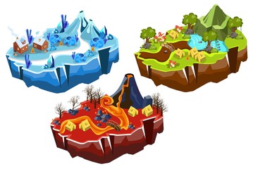 FANTASY GAME ISOMETRIC MAPS 3D 