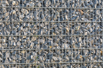 Rock and Steel wireframe Fence
