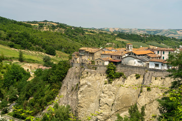 Fototapeta na wymiar Panoramic view of Linaro, old village of Emilia Romagna