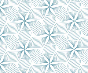 Linear vector pattern, repeating petals