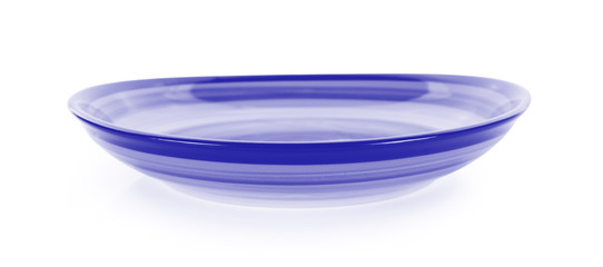 empty plate isolated on white background