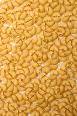 still life many yellow pasta closeup macro