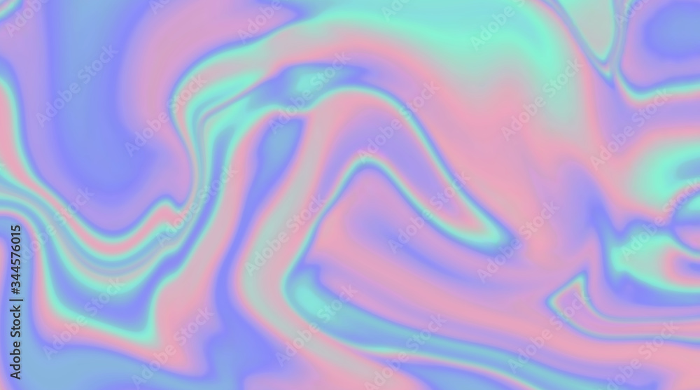 Aufkleber trendy texture with polarization effect and colorful neon holographic stains. abstract background in